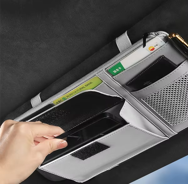 aksesoris mobil storage bag car sun visor