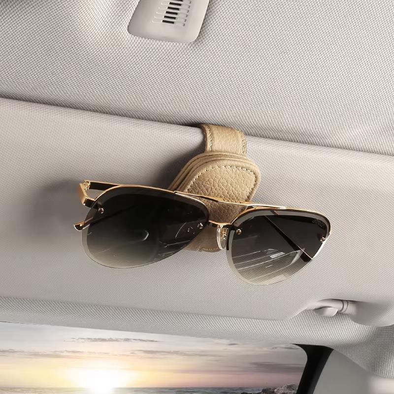 aksesoris mobil sun glasses clip sun visor